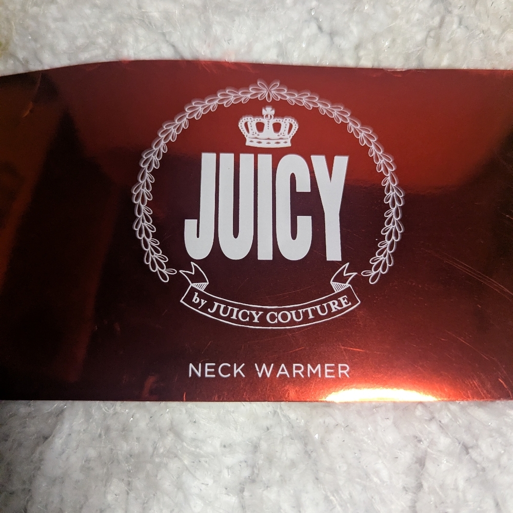 Juicy Couture Neck Warmer One Size White Silver - Picture 3 of 7